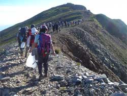 小蓮華山縦走登山